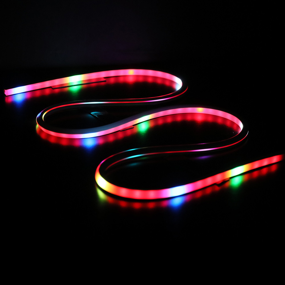 Narrowest DC5V WS2812C Dream Color LED Neon Lights Strip For DIY - 06*06mm Size 3.28ft Narrowest DC5V WS2812C Dream Color LED Neon Lights Strip For DIY - 06*06mm Size 3.28ft